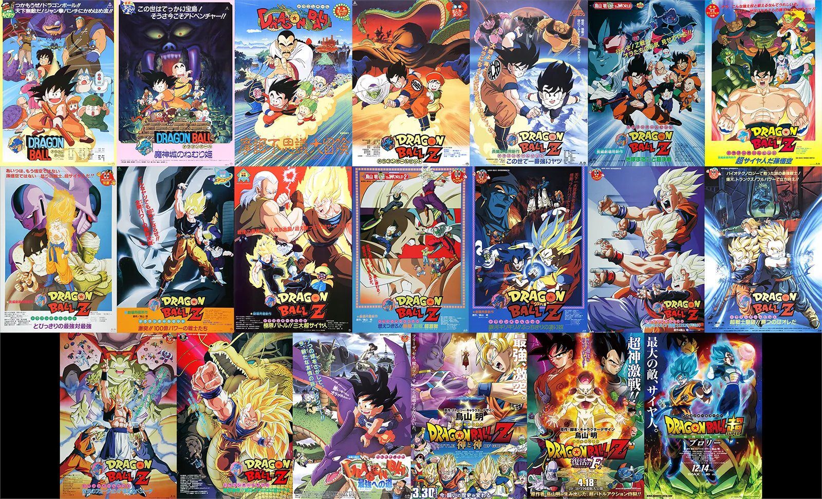 la classifica di tutti i film di dragon ball