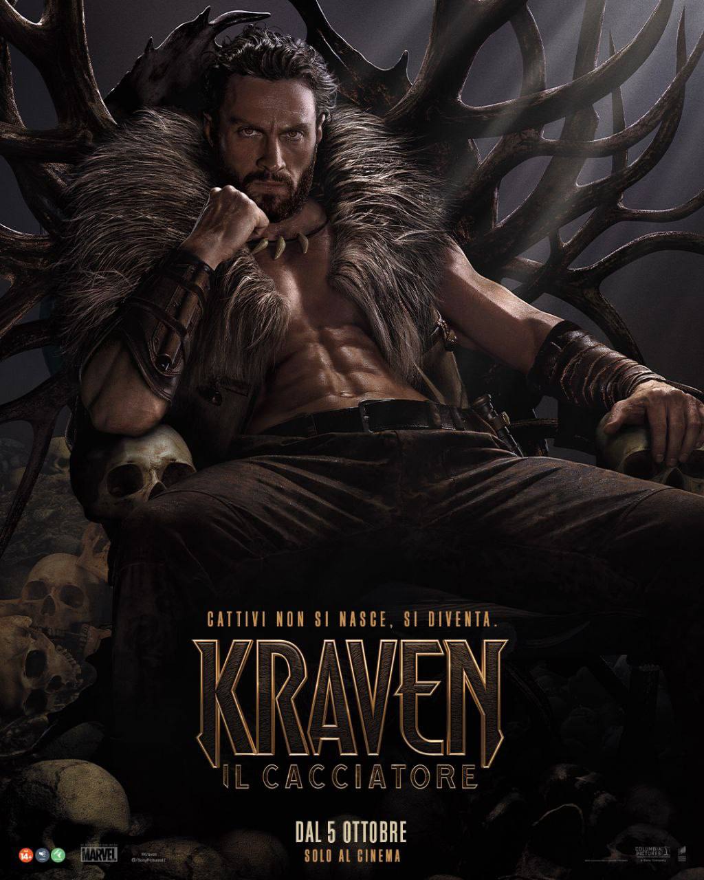 Kraven il Cacciatore poster ufficiale