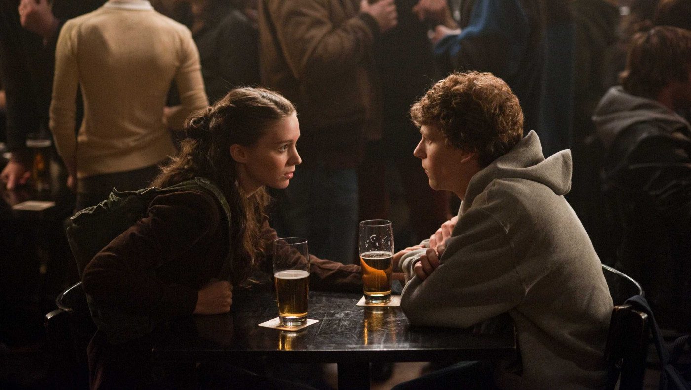 Immagine su The social network con Jesse Eisenberg e Rooney Mara