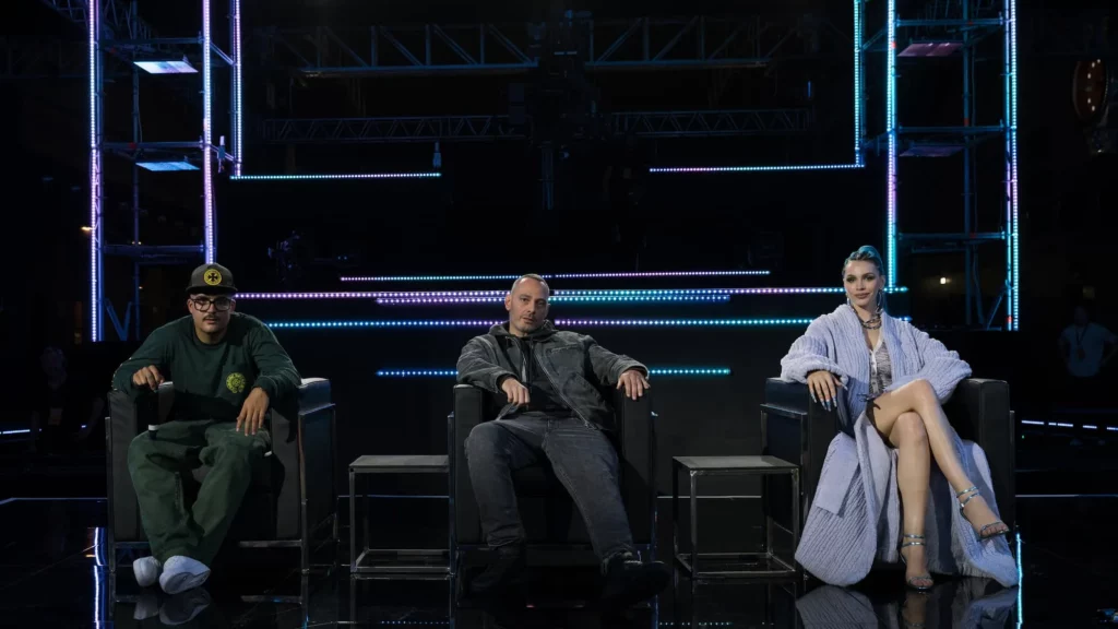 Fabri Fibra, Geolier e Rose Villain, i tre giudici di Nuova Scena, la serie tv netflix sul Rap.