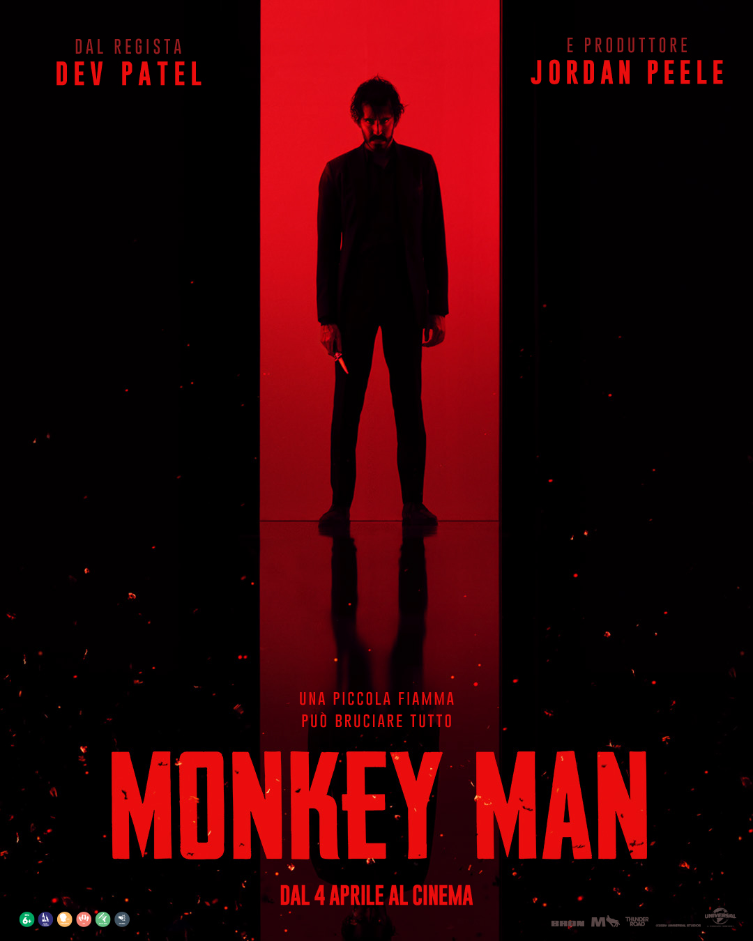 Locandina del primo film di Dev Patel Monkey Man