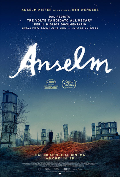 La locandina ufficiale di Anselm, il nuovo documentario di Wim Wenders presentato in anteprima a Cannes76