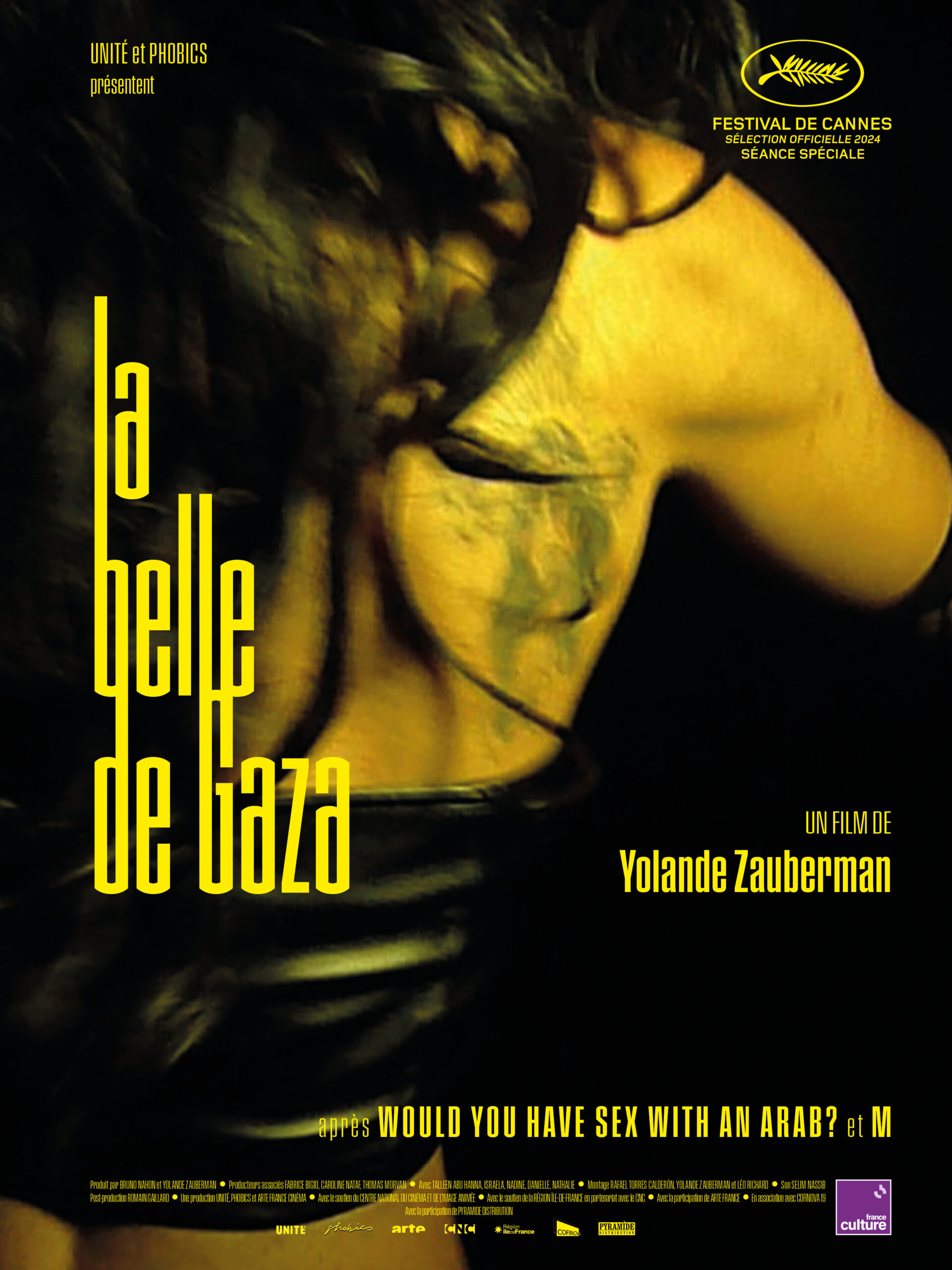 La locandina ufficiale di La Belle de Gaza, ultimo progetto di Yolande Zauberman presentato a Cannes77