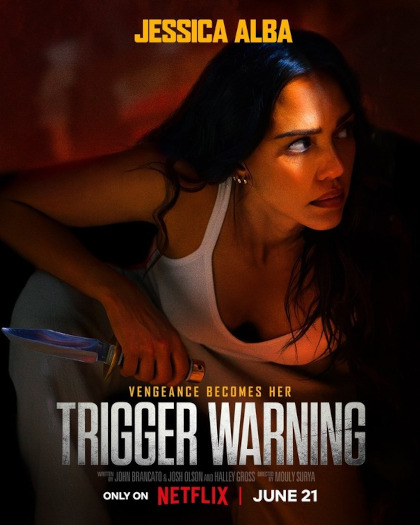 Locandina e recensione Trigger Warning netflix azione