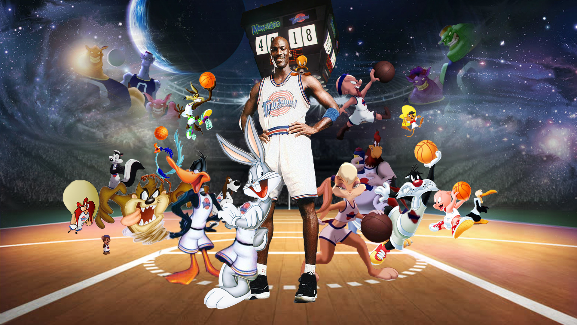 La spiegazione del finale di Space Jam film 1996
