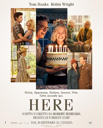 La recensione di Here, con protagonisti Tom Hanks e Robin Wright