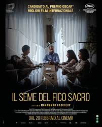 La locandina ufficiale del nuovo film di Mohammad Rasoulof premiato a Cannes77, Il Seme del Fico Sacro