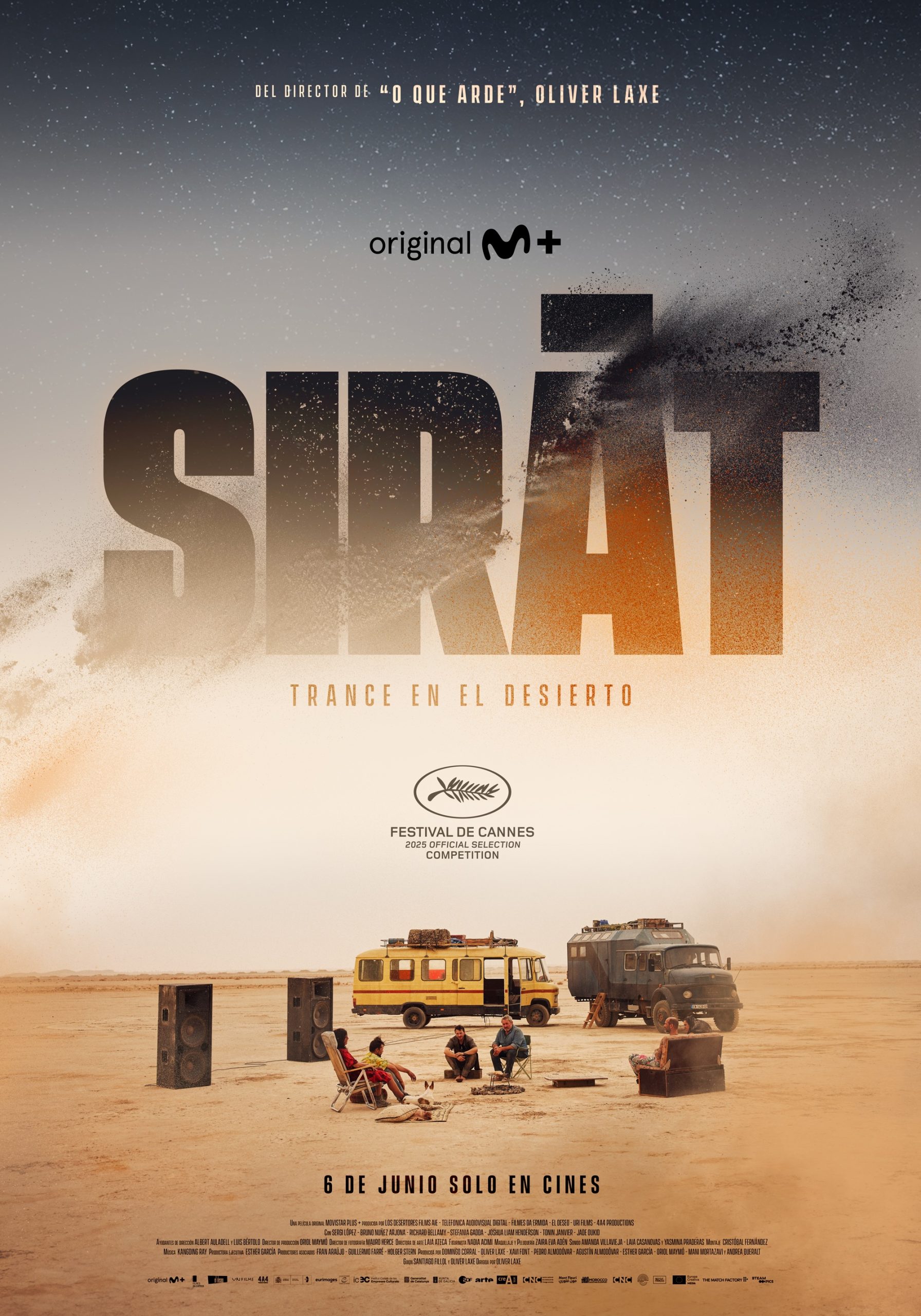 La locandina del nuovo film di Óliver Laxe, Sirât