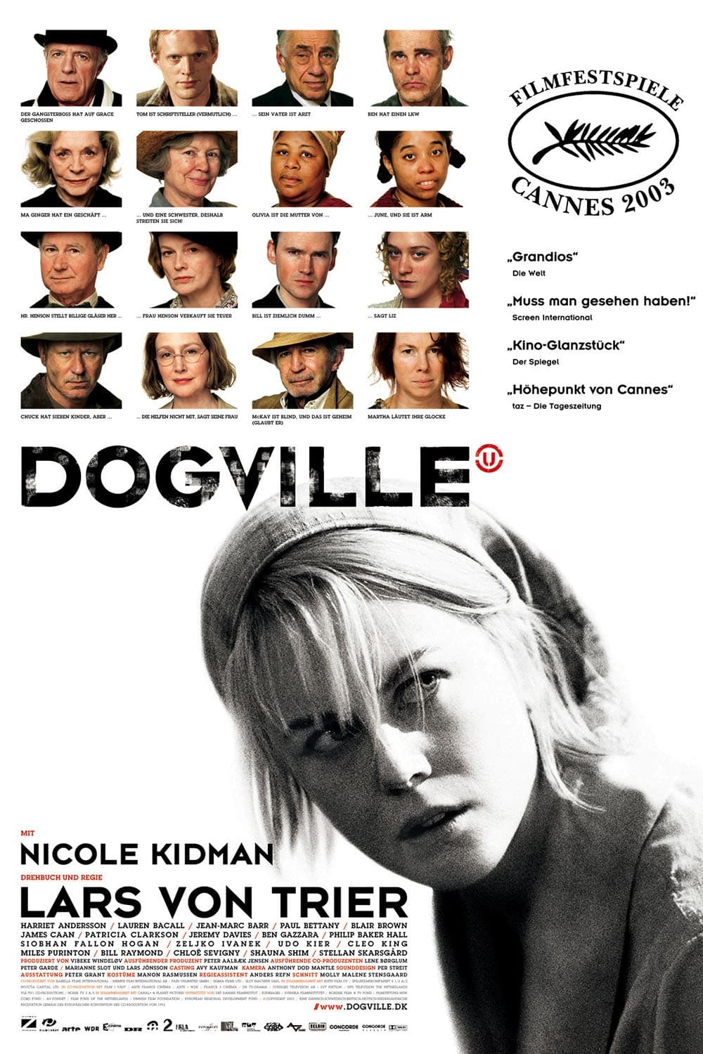 Poster ufficiale del film Dogville di Lars Von Trier