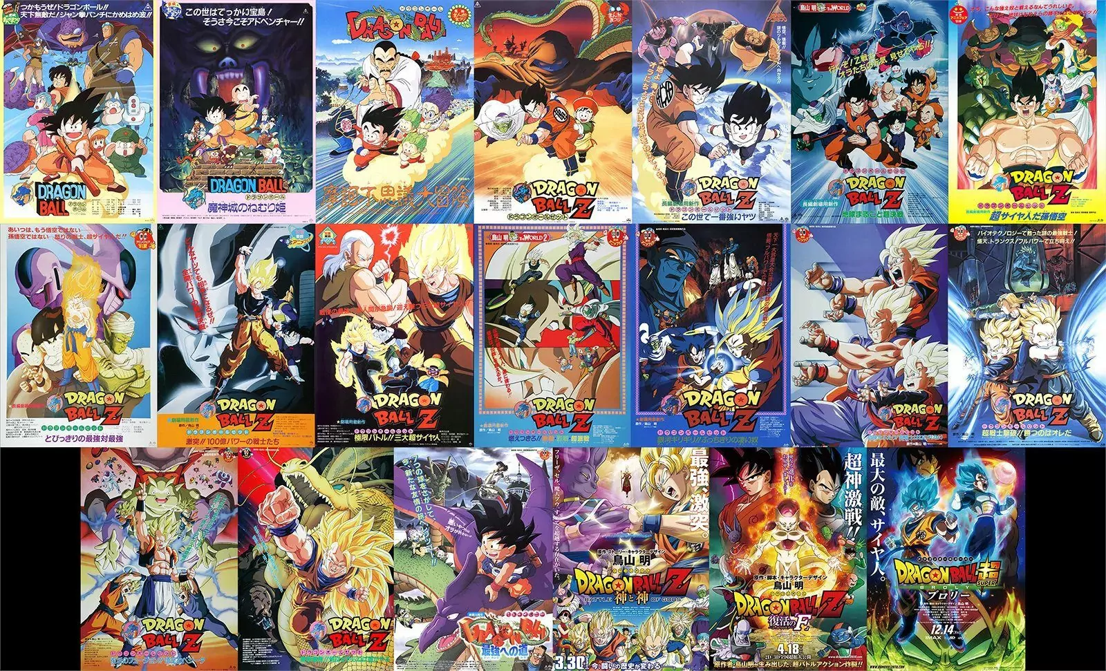 la classifica di tutti i film di dragon ball