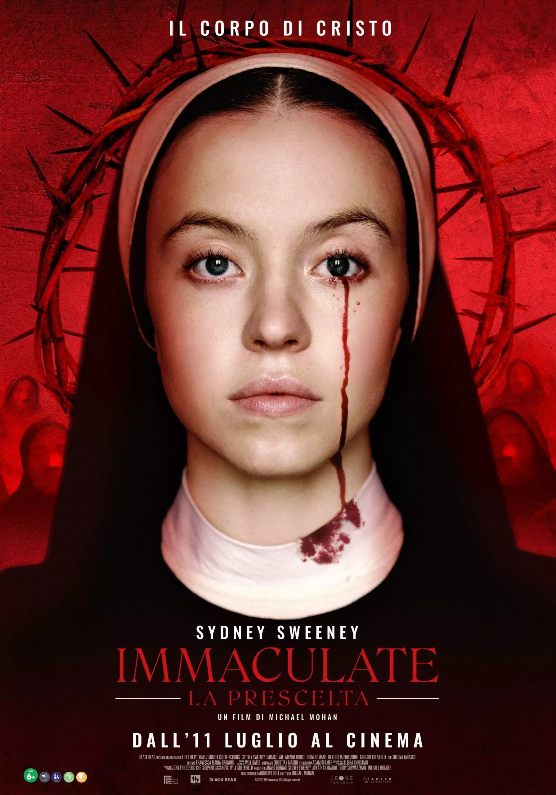 Locandina film horror Immaculate - La prescelta