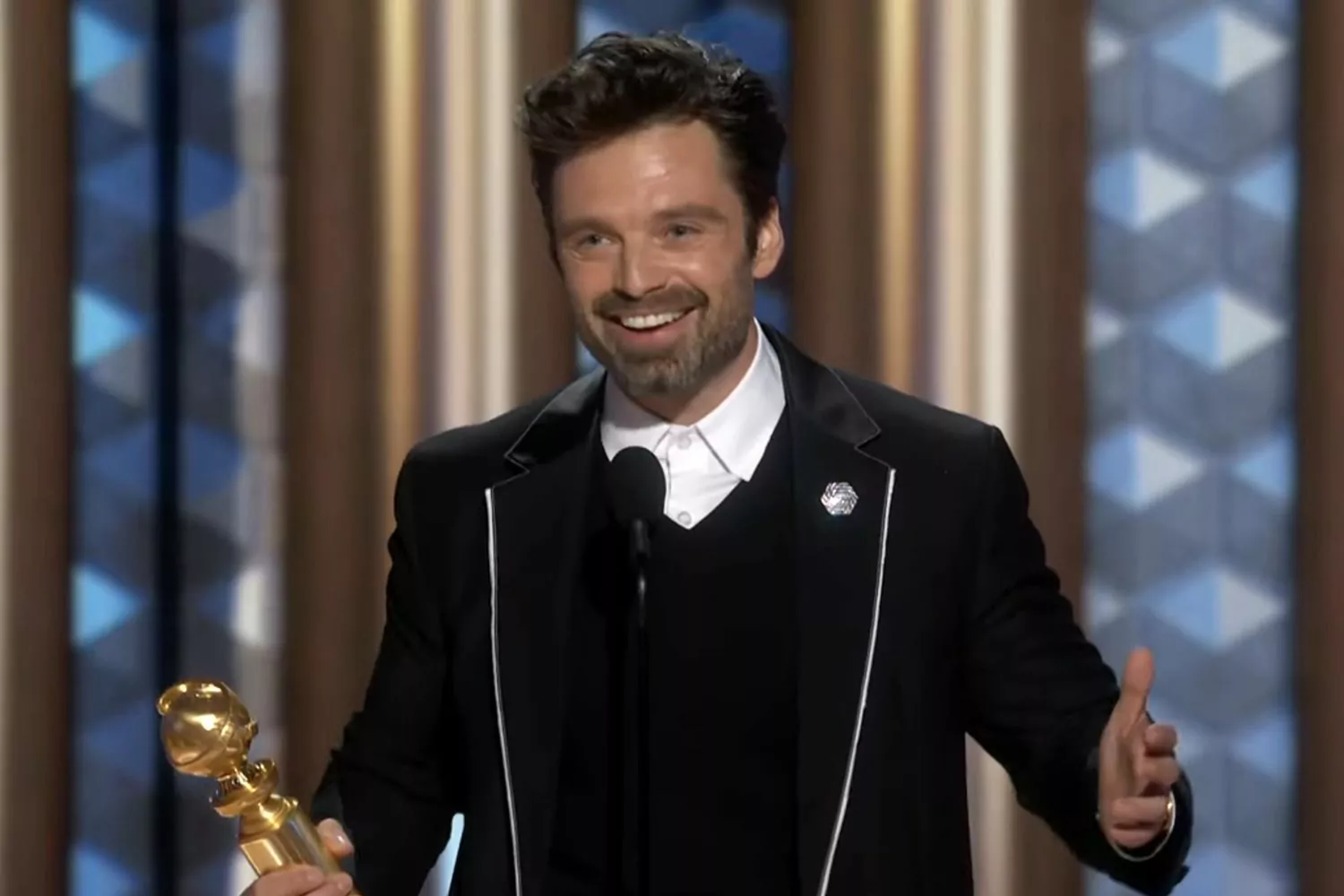 Golden Globe 2025, Sebastian Stan premiato per A Different Man: "La nostra ignoranza sulla disabilità deve finire"